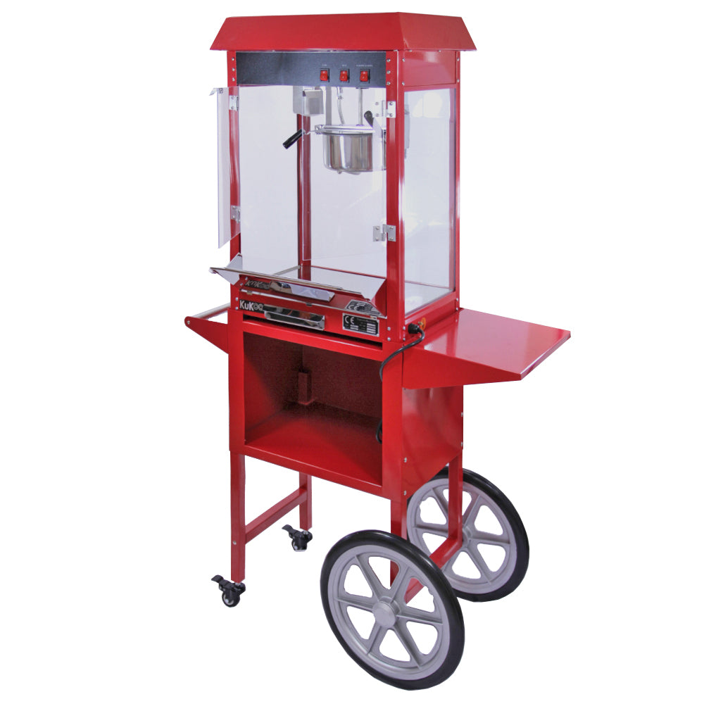 KuKoo Retro Popcorn Machine & Kar/Onderstel