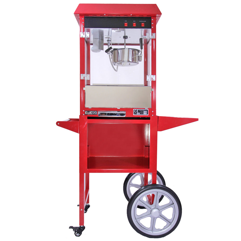 KuKoo Retro Popcorn Machine & Kar/Onderstel