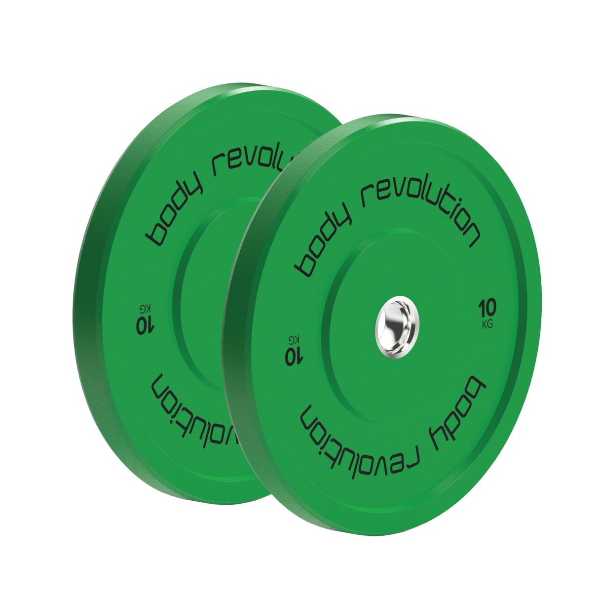 Body Revolution 2 x 10 kg Olympische Halterschijven - Groen