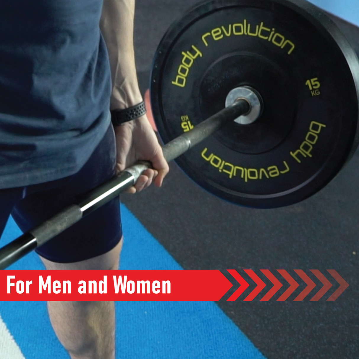 Body Revolution Olympische Zwarte Bumper Plates 30 kg Set