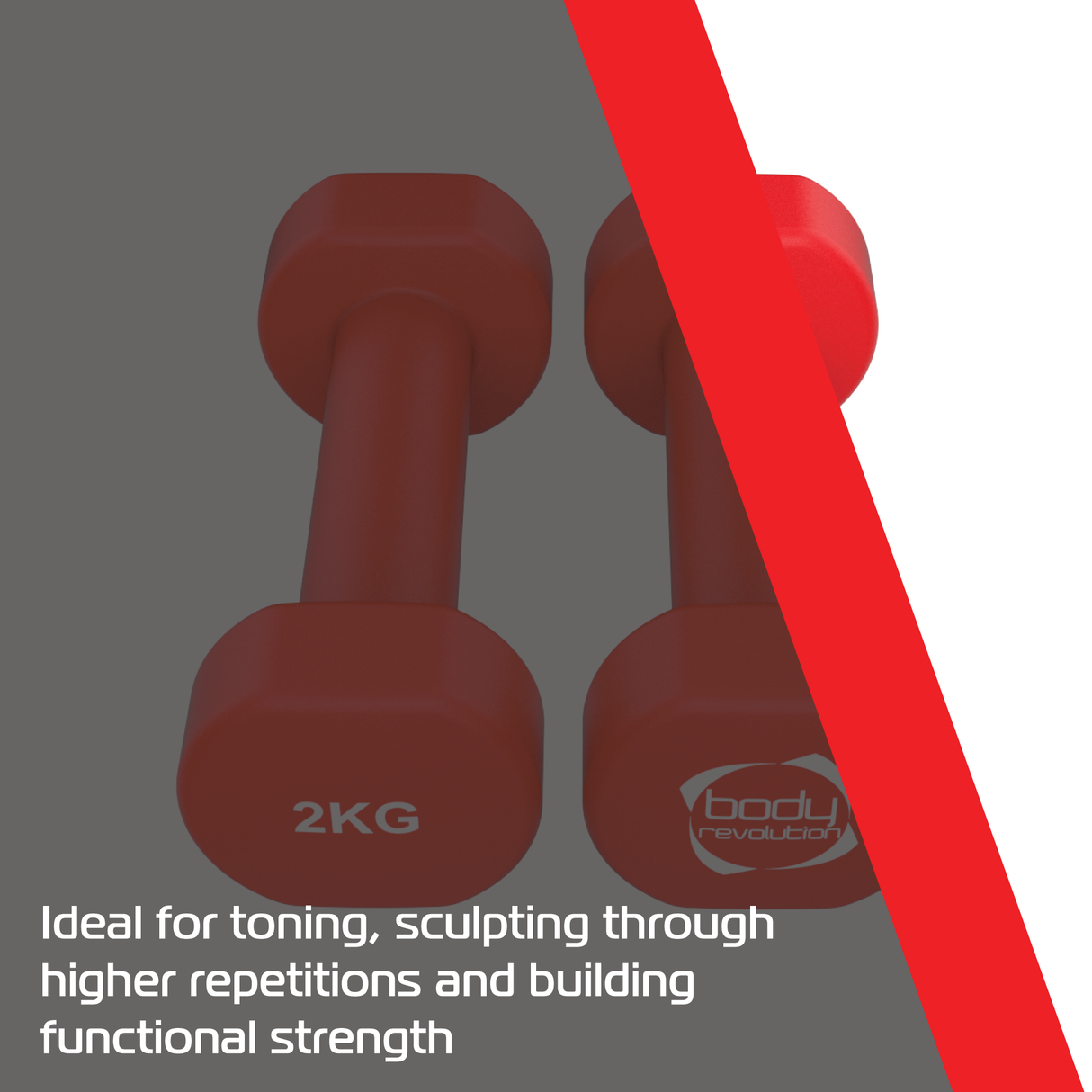 Neopreen Halters 2 x 2 kg