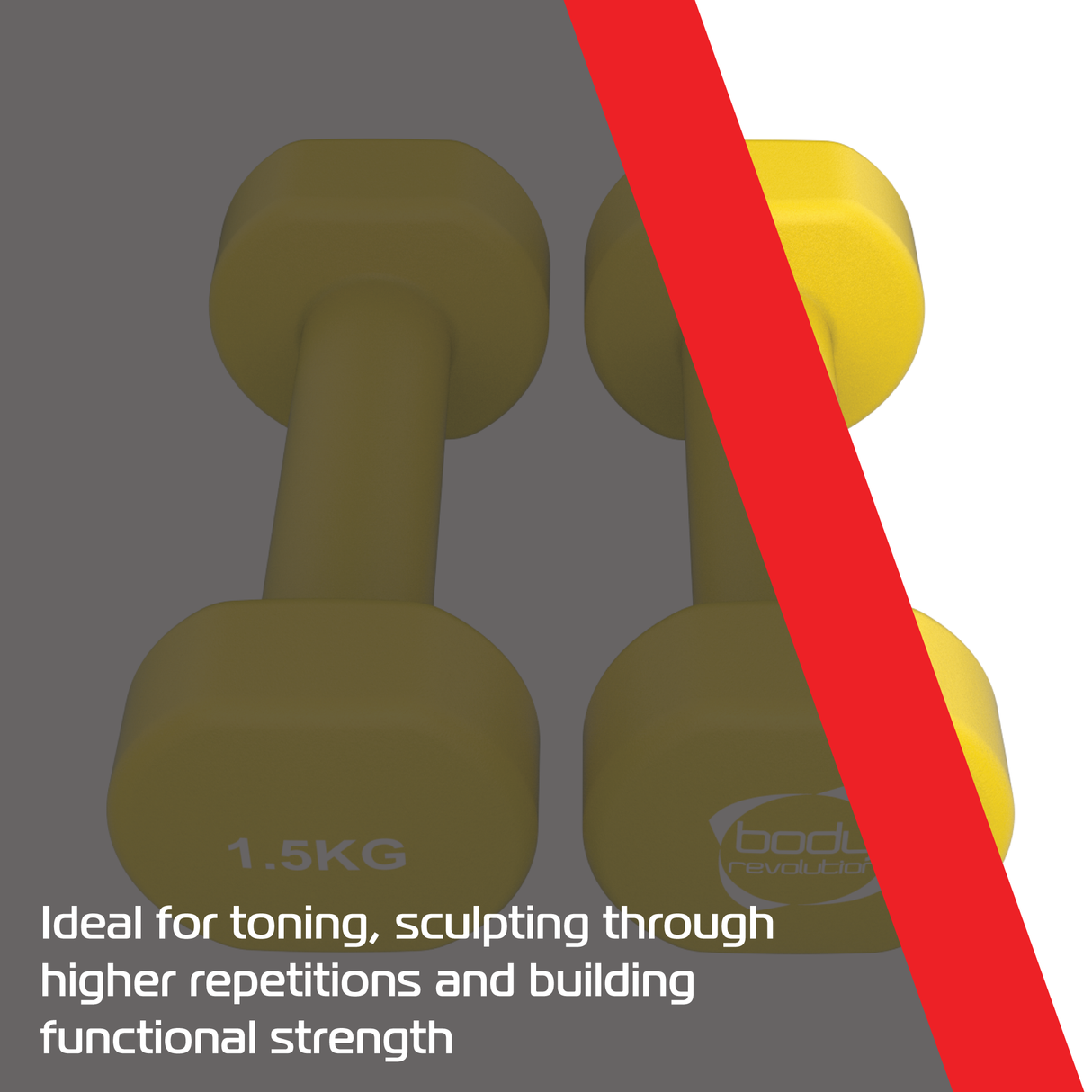 Neopreen Halters 2 x 1,5 kg