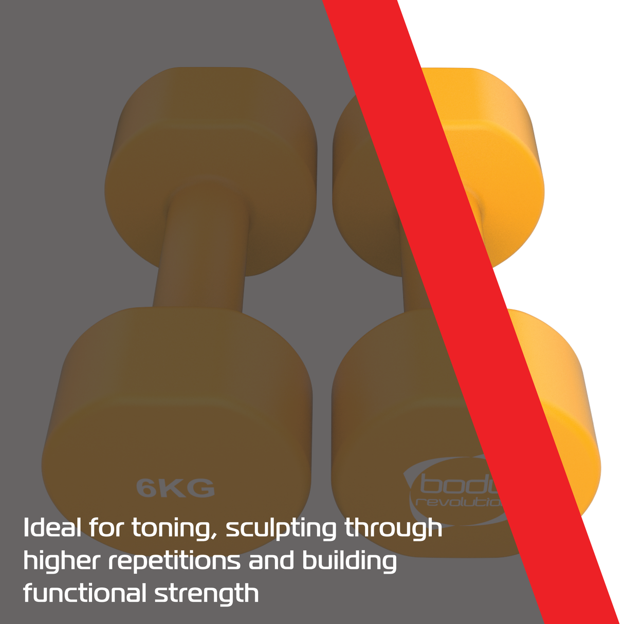 Neopreen Halters 2 x 6 kg