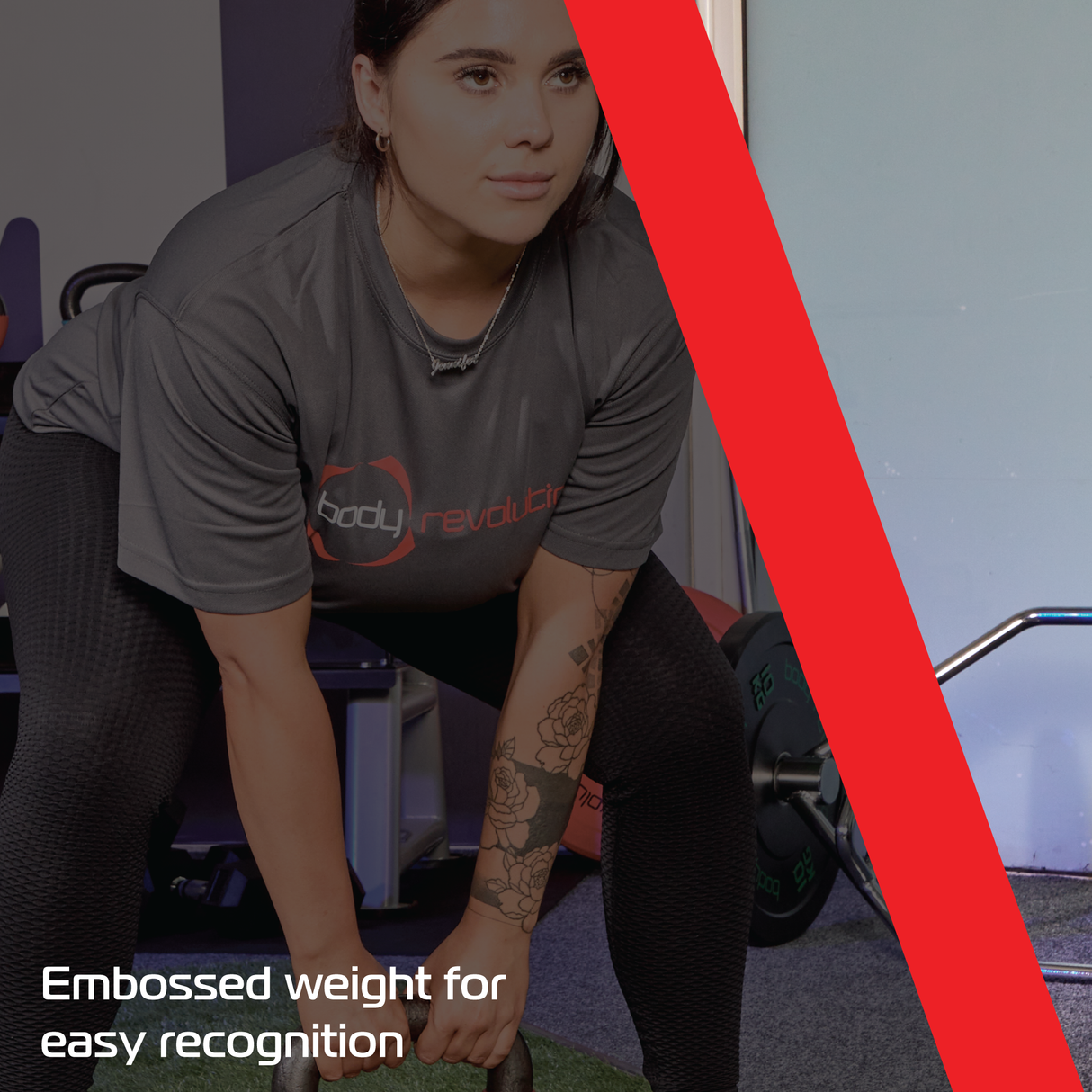 Kettlebell van gietijzer 20 kg