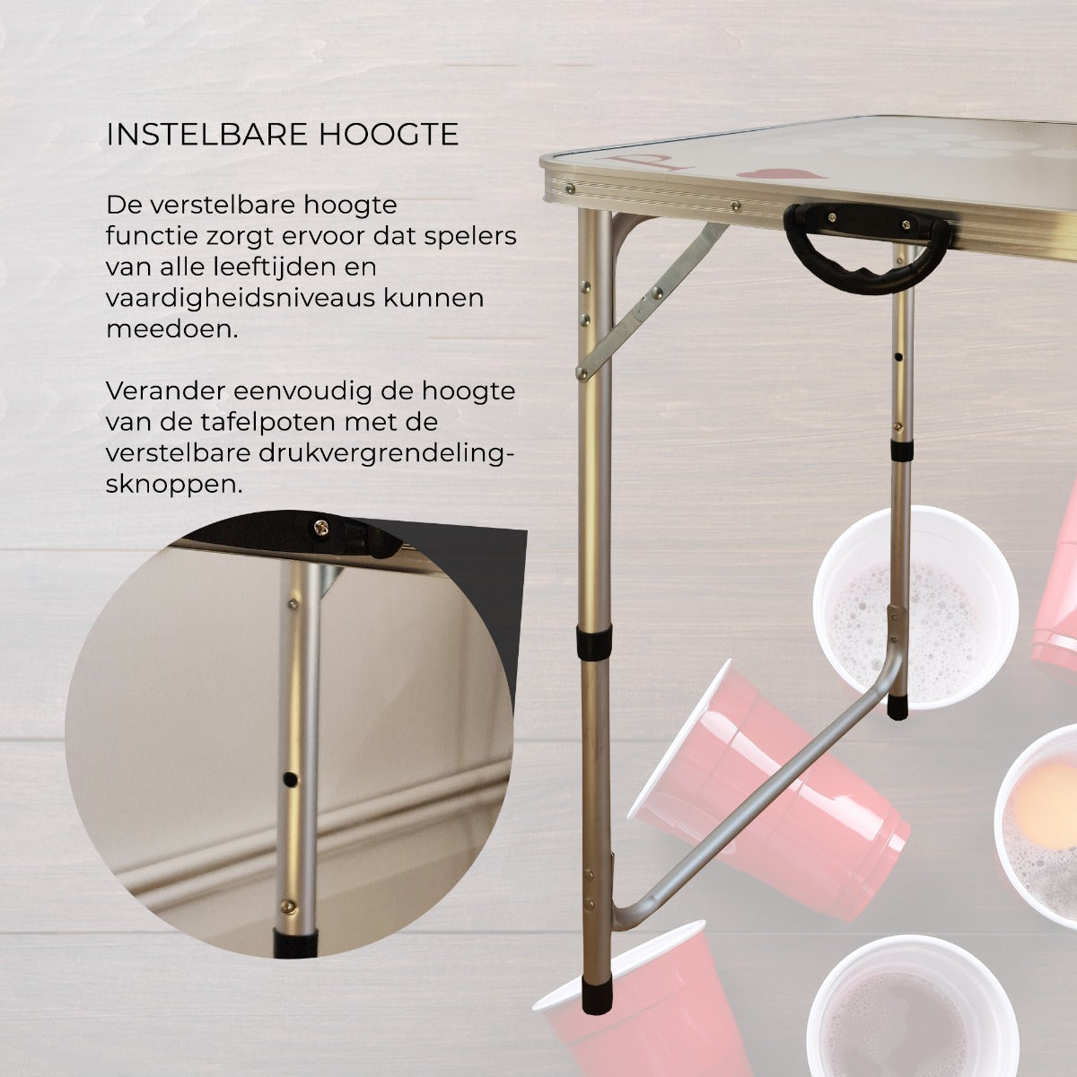 Beerpong tafel - 2.40 meter