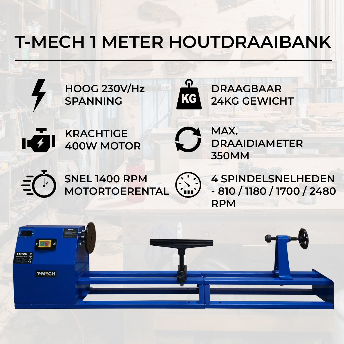 T-Mech Houtdraaibank