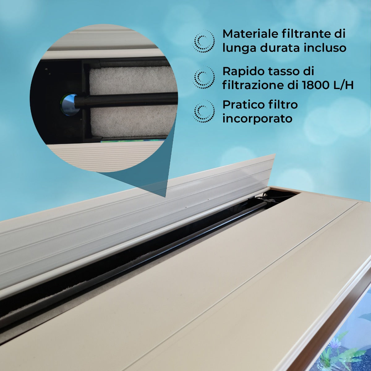 Aquarium 300 L Wit + Meubel - Starterset - naturel grind