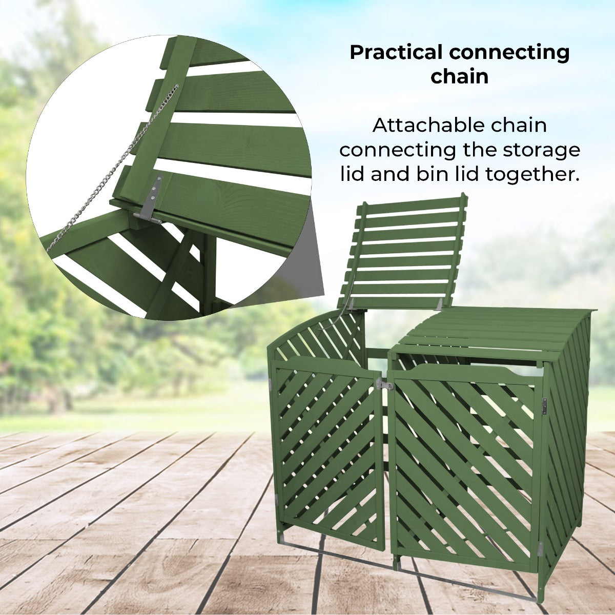 Containerberging - Dubbel - Hout