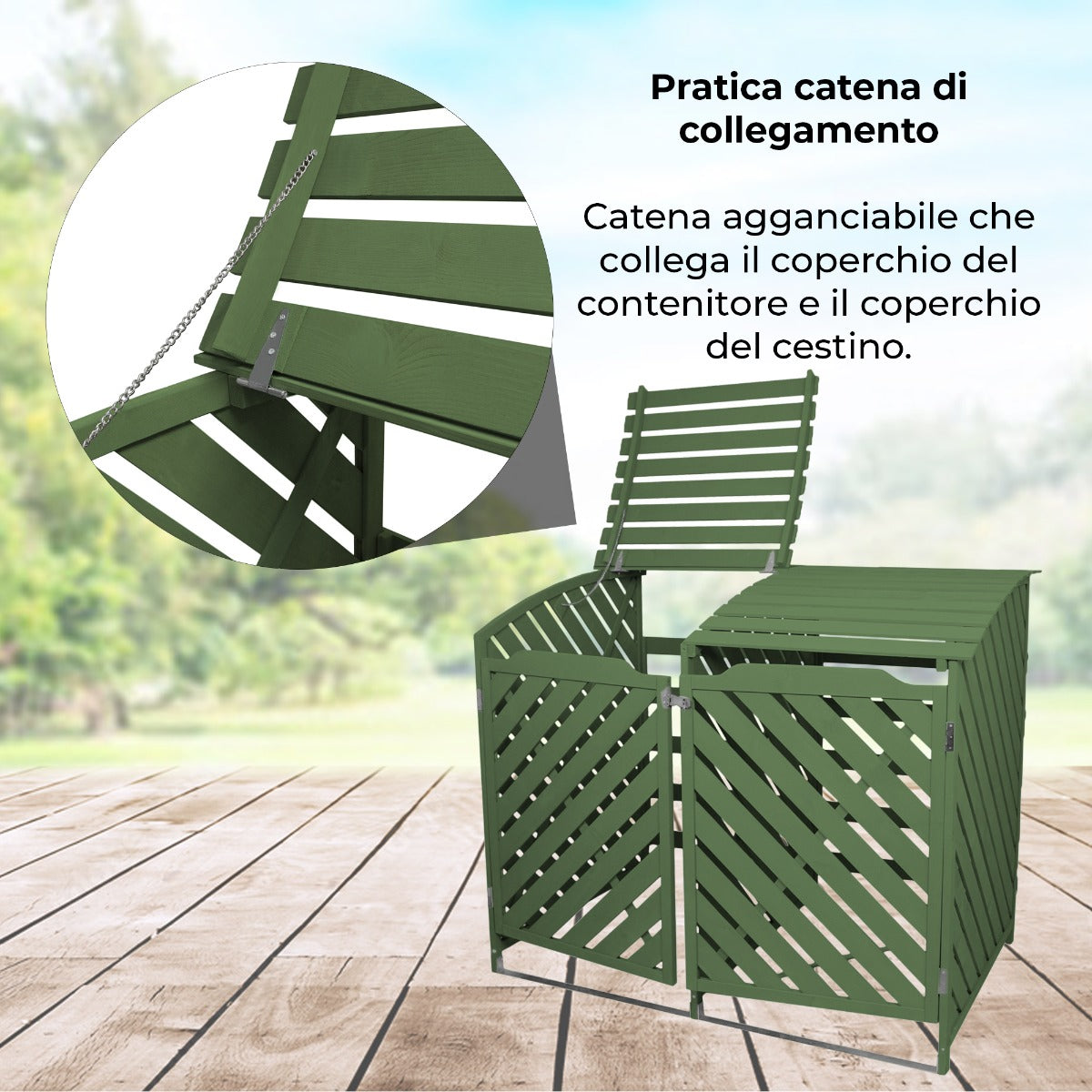 Containerberging - Dubbel - Hout