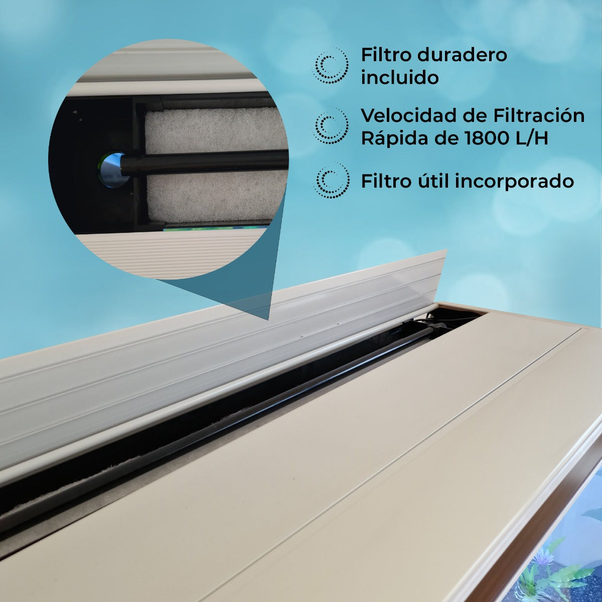 Aquarium 300 L Wit + Meubel - Starterset - Zwart grind