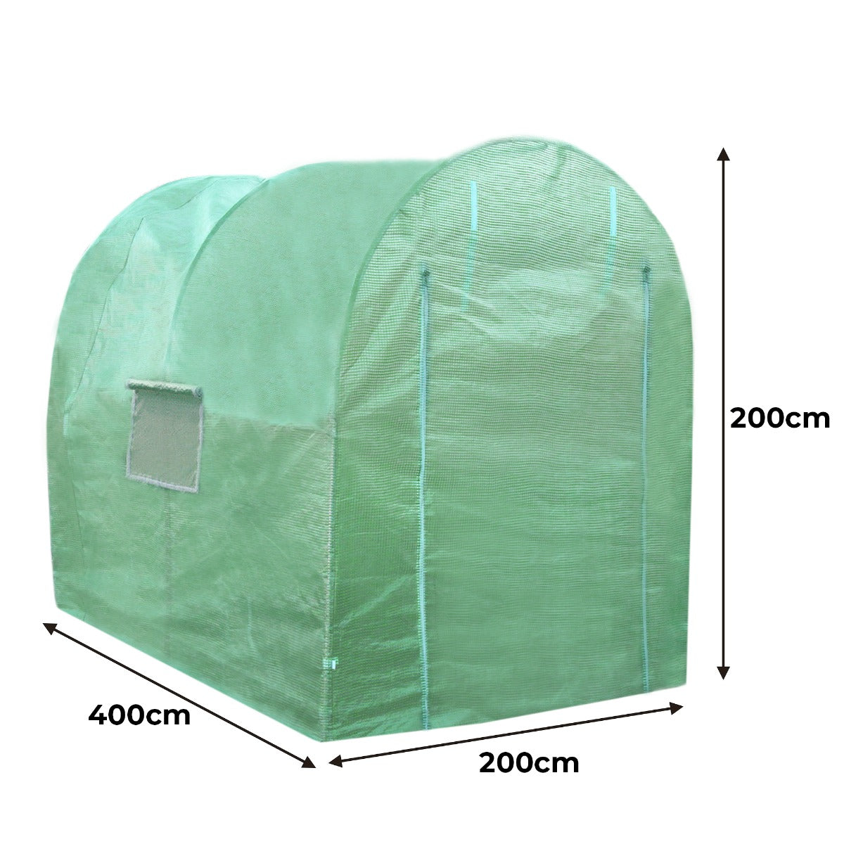 Polytunnel 19mm 4m x 2m met Stellingen