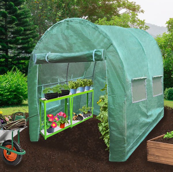 Polytunnel 25mm 3m x 2m met Stellingen