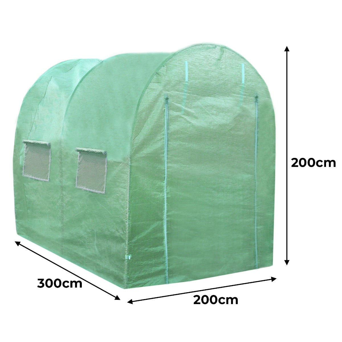 Polytunnel 25mm 3m x 2m met Stellingen