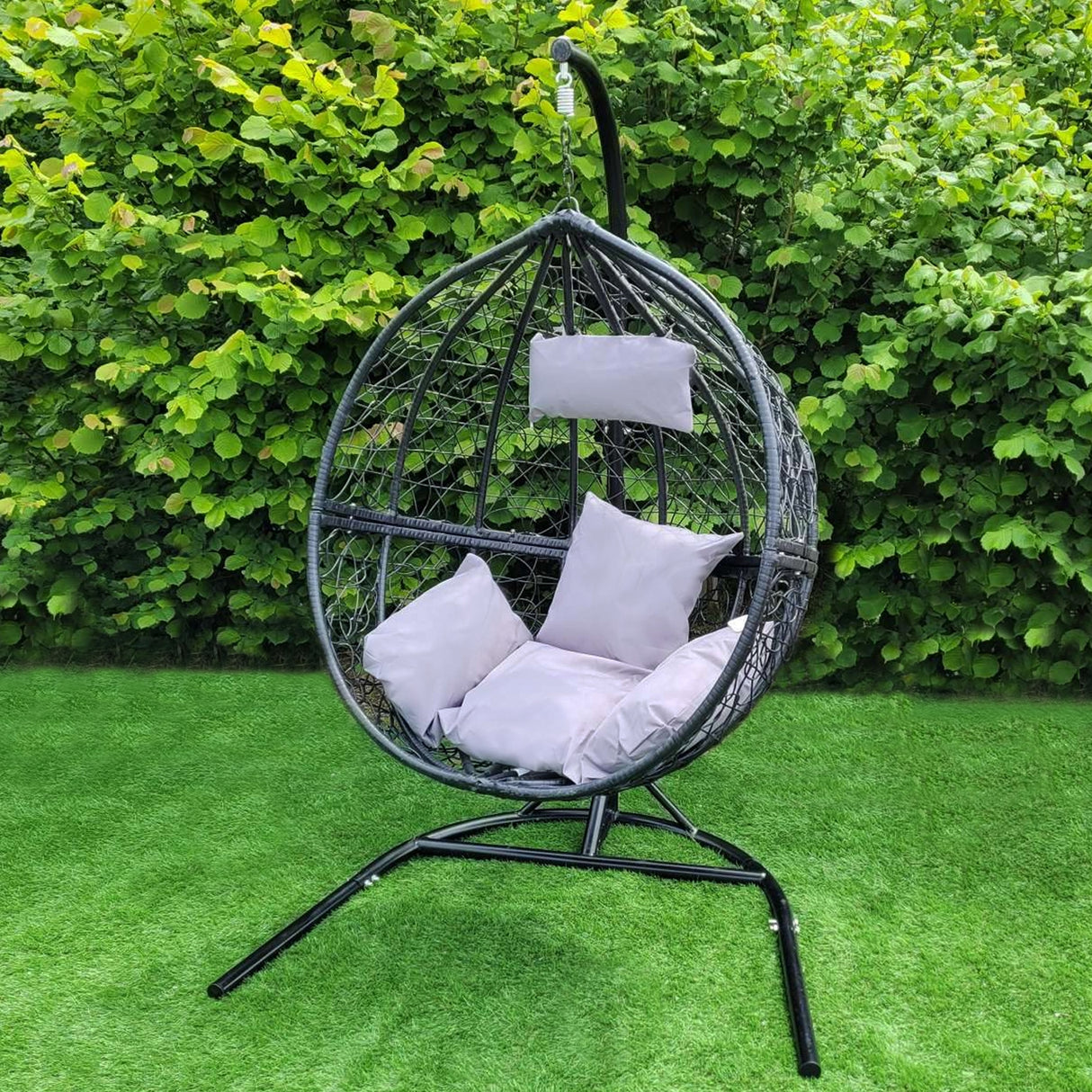 Hangstoel Egg chair - Zwart - Max: 150 kg