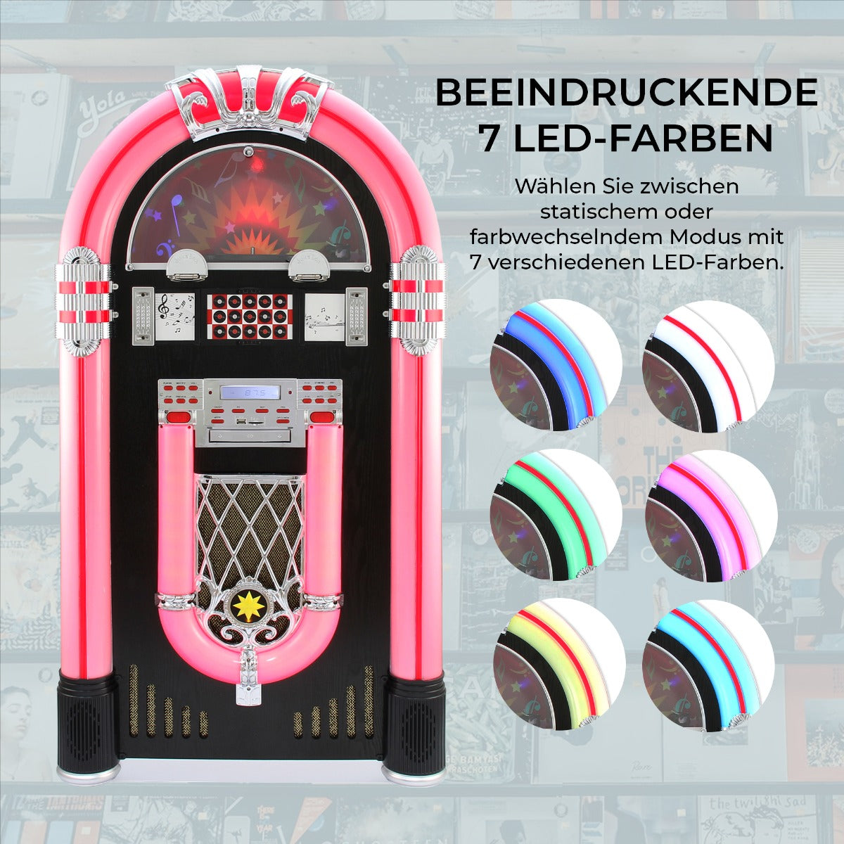 Jukebox Vinyl Platenspeler & Geluidssysteem
