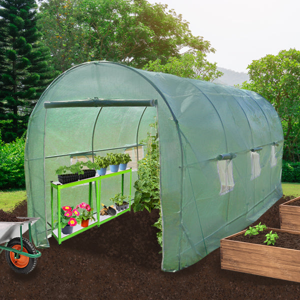 Polytunnel 25mm 6m x 3m met Stellingen