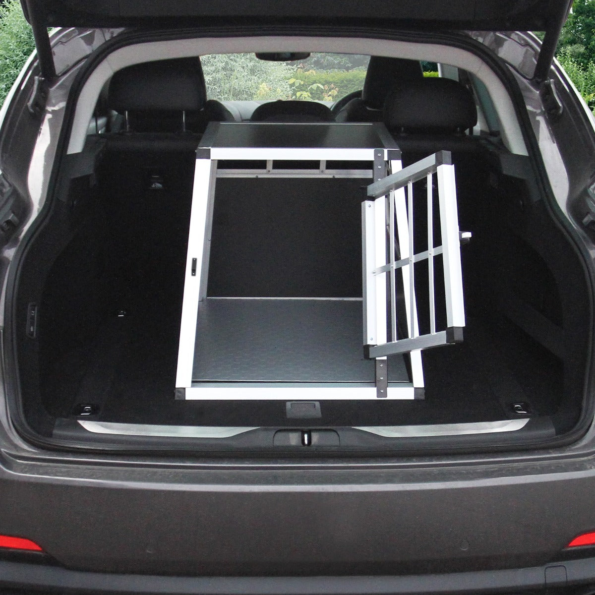 Hondenkooi voor auto - alumunium - 1 deur - Large