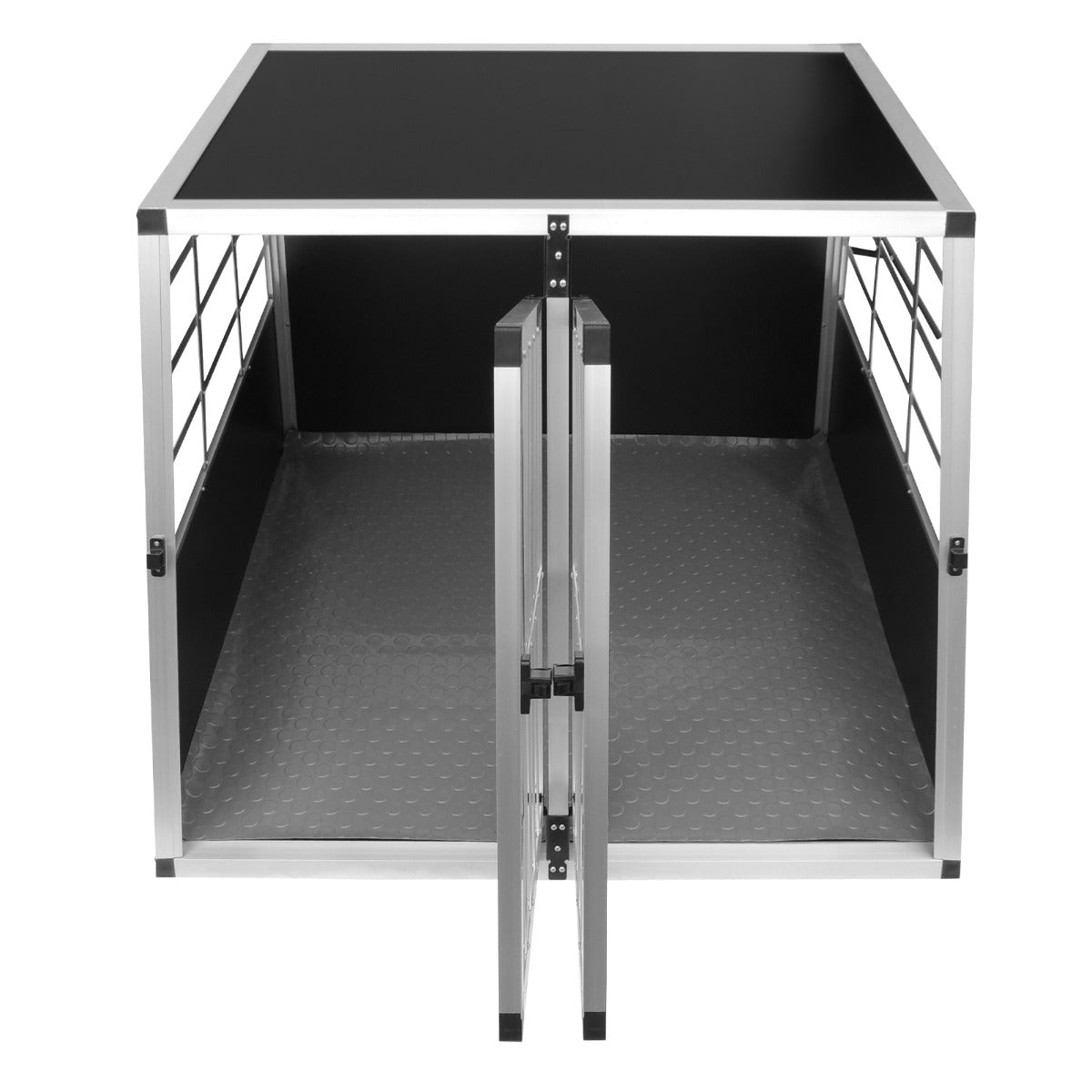 Hondenkooi voor auto - alumunium - 2 deuren - Large