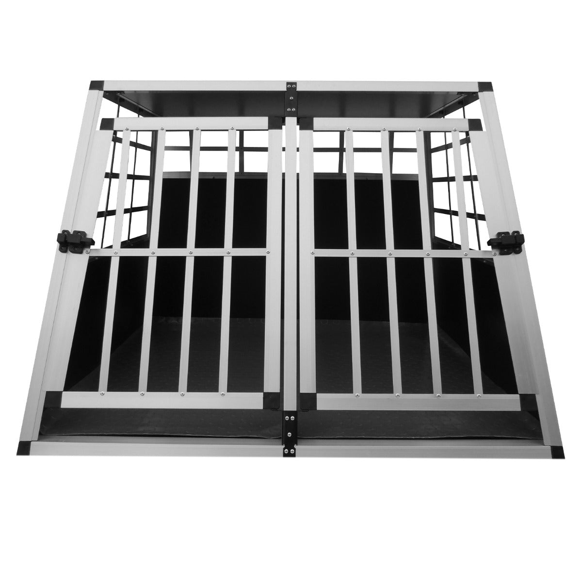 Hondenkooi voor auto - alumunium - 2 deuren - Large