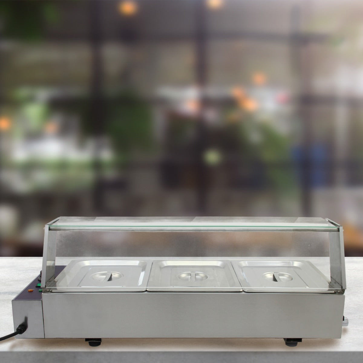 KuKoo 3 Chafing Dish Au Bain Marie Warmhoud Schalen