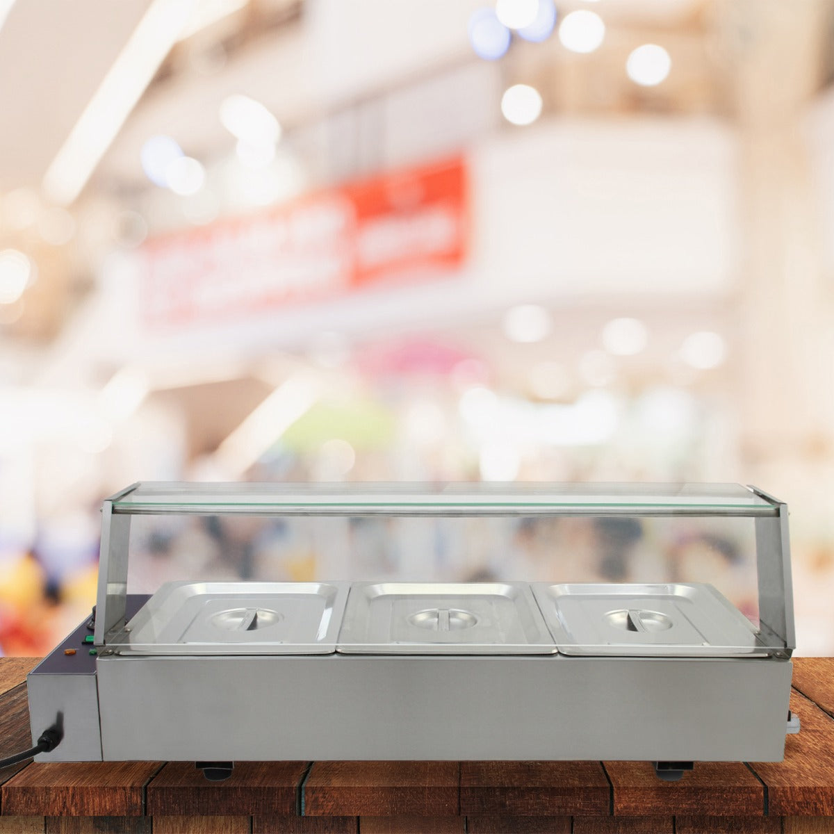 KuKoo 3 Chafing Dish Au Bain Marie Warmhoud Schalen