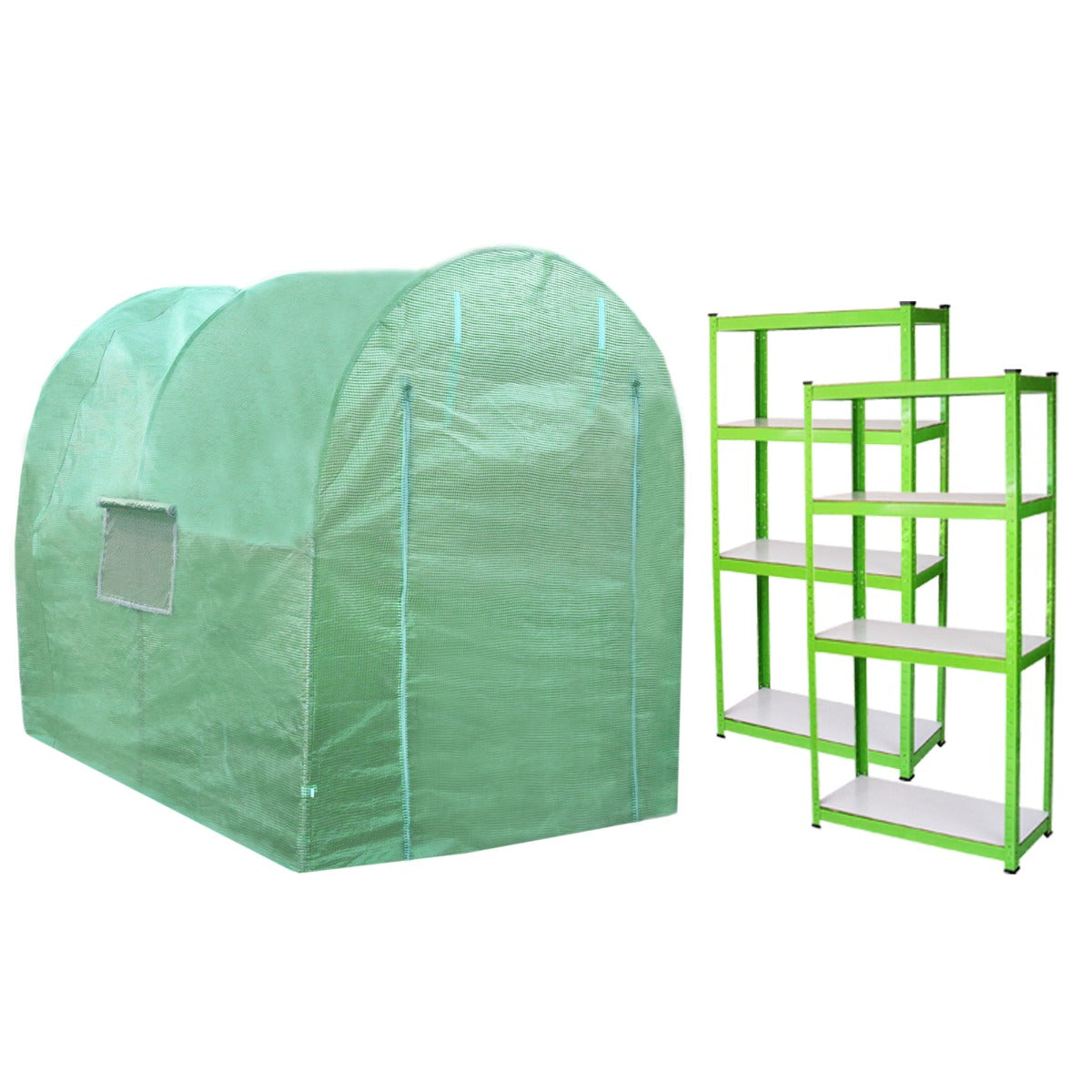 Polytunnel 19mm 4m x 2m met Stellingen