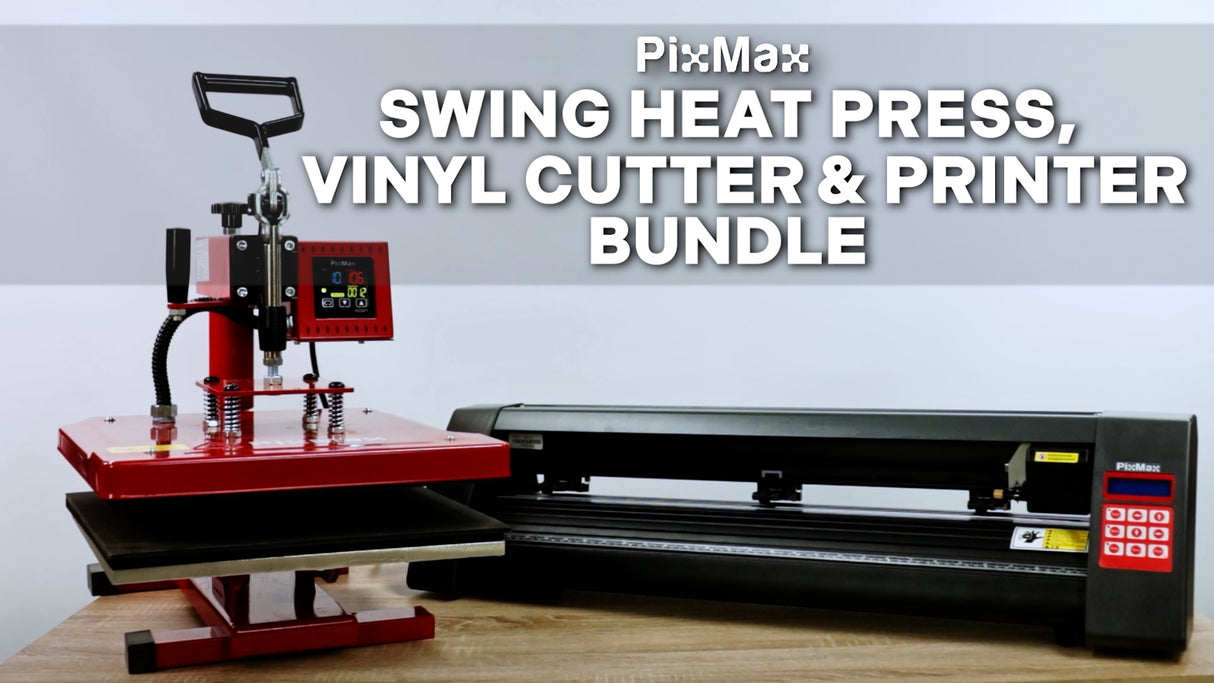 PixMax 38cm Swing Hitte Pers,Vinyl Plotter, Printer, Voordeelbundel