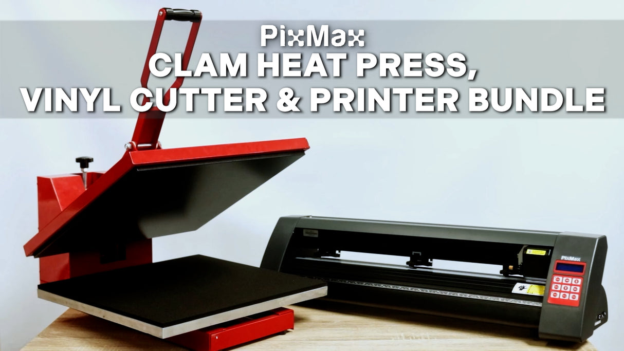 PixMax 50cm Hitte Pers Transferpers, Vinyl Plotter 72cm, Printer
