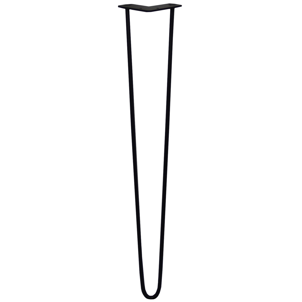 Zwarte haarspeld tafelpoten van 71 cm, met een slank ontwerp en stevige 10 mm staven, perfect voor moderne meubels