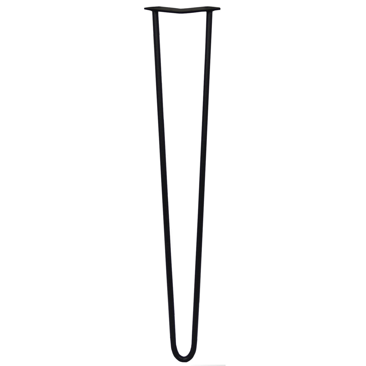 4 x 71cm Hairpin Tafelpoten - 2 Staven - 12mm - Zwart