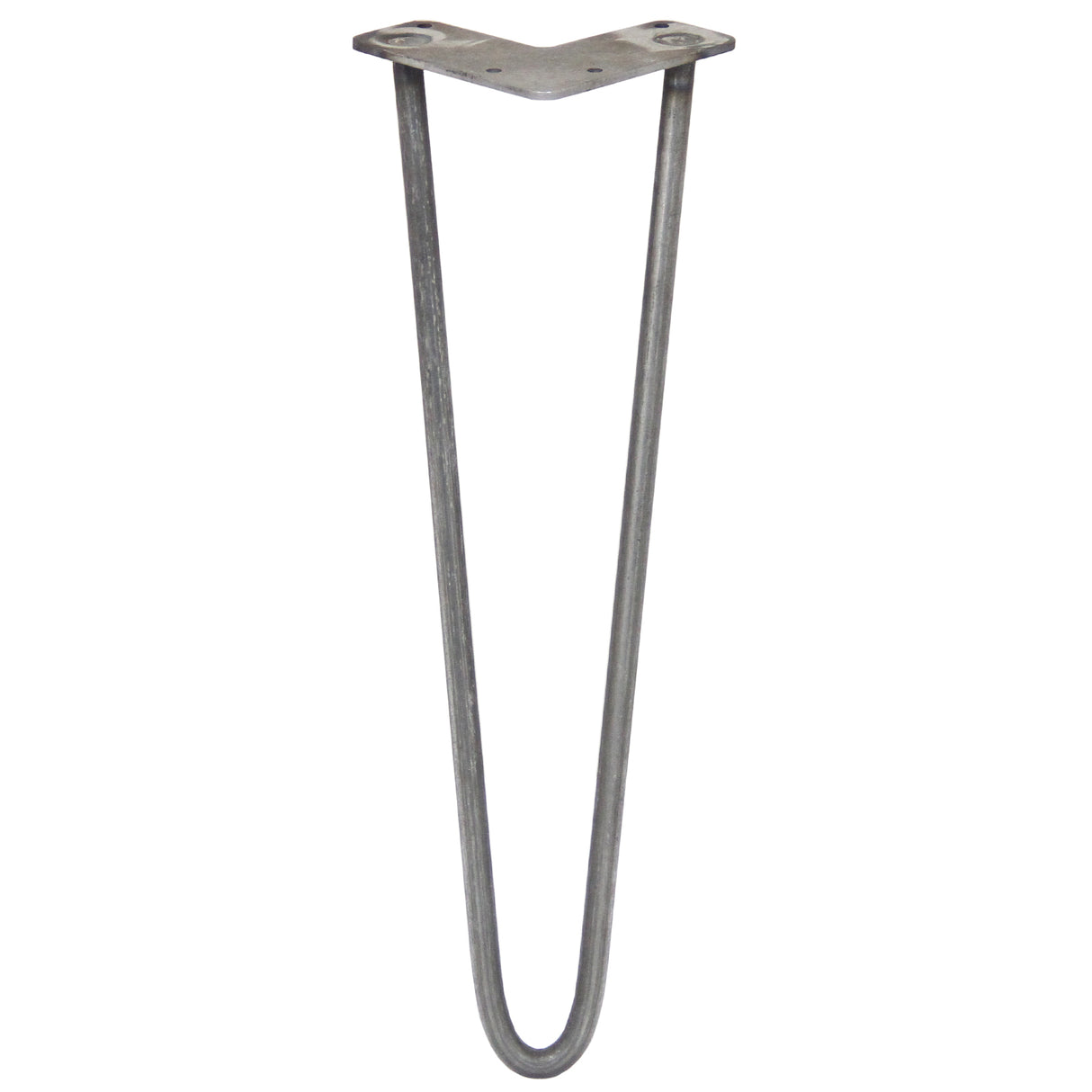 Ruwe stalen hairpin tafelpoten van 40,6 cm met een V-vormige bovenkant en een diameter van 12 mm, perfect voor meubels