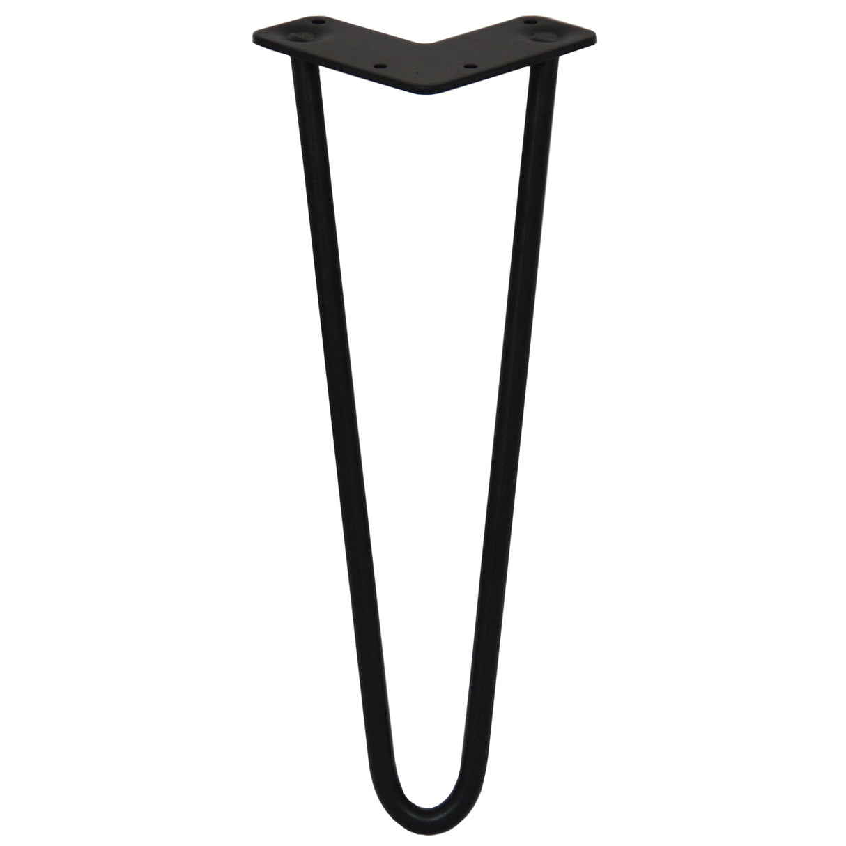 4 x Hairpin poten - 35,5cm - 2 pin - 12mm - Zwart