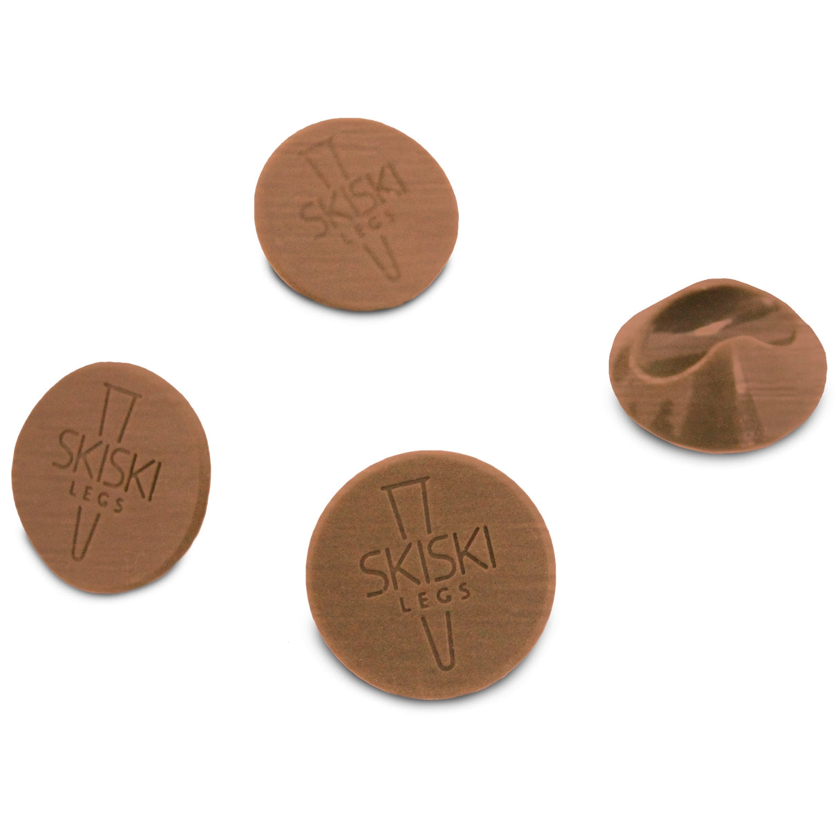 Antiek koperkleurige haarspeld tafelpoten, set van vier, met een diameter van 30,5 cm en een stevige 10 mm dikte, perfect voor meubels