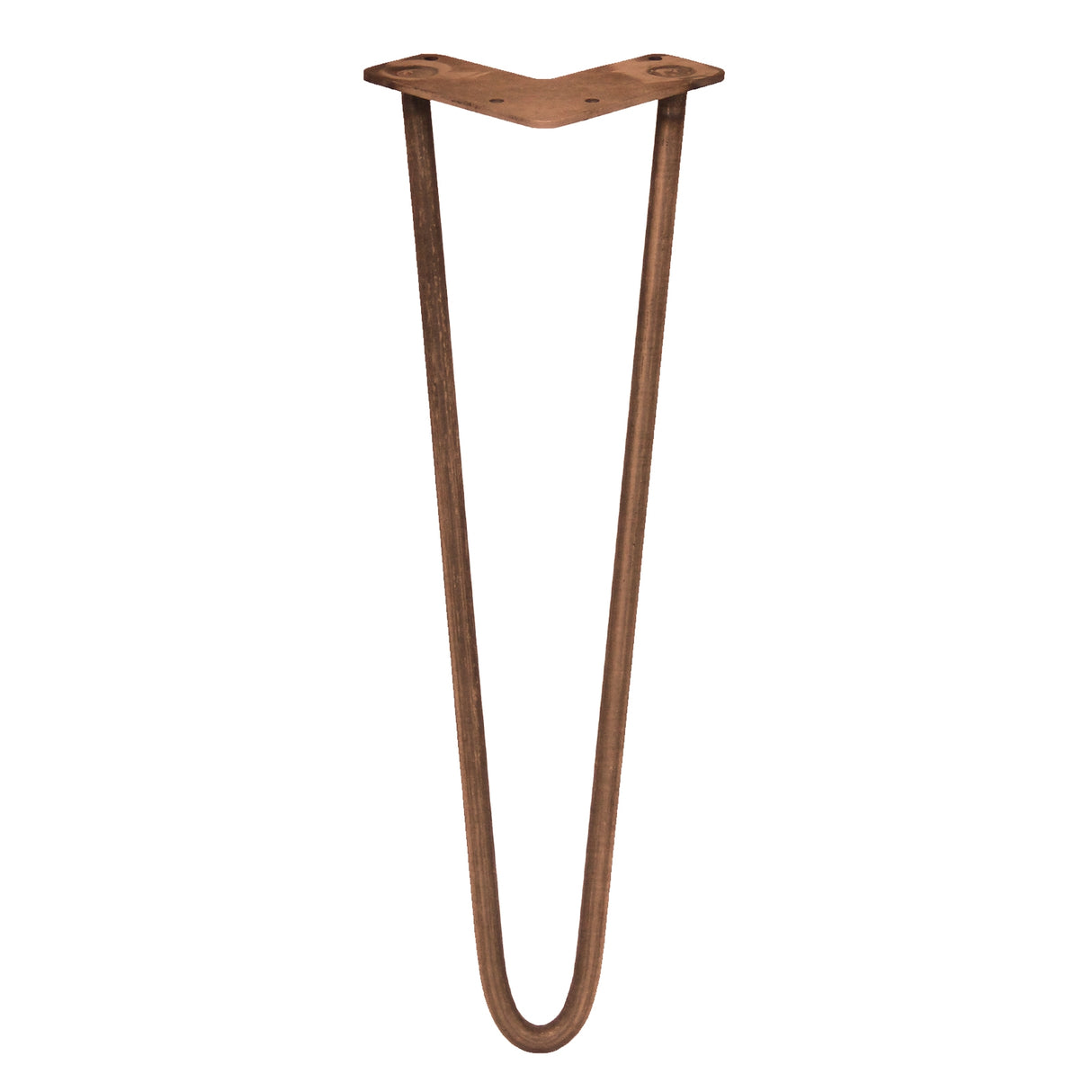 Antiek koperkleurige hairpin tafelpoten van 40,6 cm, met een slanke, gebogen vorm en stevige 10 mm staven voor een moderne uitstraling