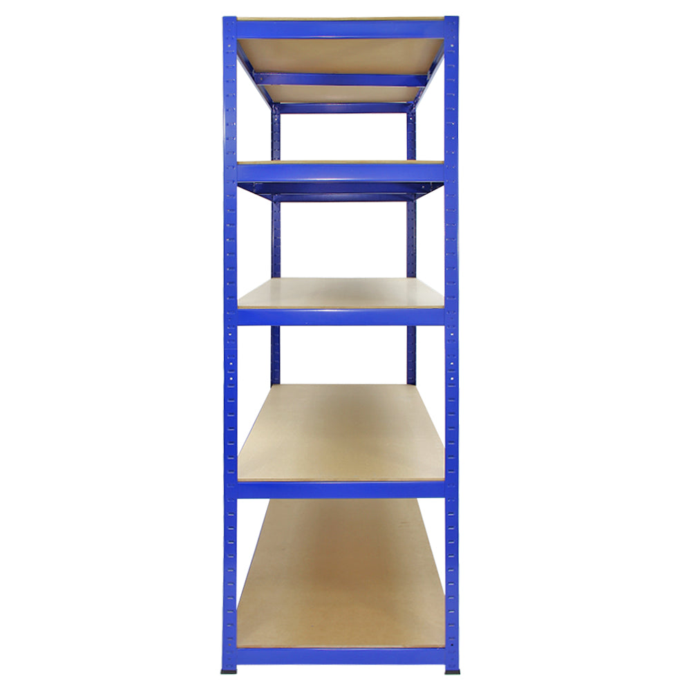Monster Racking T-Rax Sterke Opbergrekken, Blauw, 120cm B, 60cm D, Set van 5