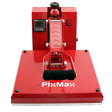 Rode PixMax 50cm clam hittepers met een stevige handgreep en digitale bediening, ideaal voor vinylsnijden en bedrukken