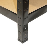 8 x T-RAX Zwarte Metalen Stellingkasten 75cm x 150cm x 30cm