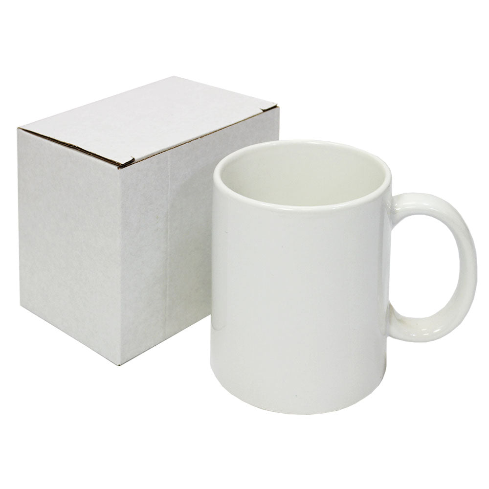 36 Witte Sublimatie Mokken met blanco doosjes