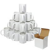 36 Witte Sublimatie Mokken met blanco doosjes