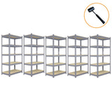 10 x Q-Rax Grey Metal Racking Units 90 x 50 x 180cm