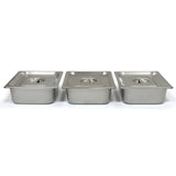 KuKoo 3 Chafing Dish Au Bain Marie Warmhoud Schalen