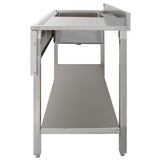 Laboratorium Spoelbak RVS Enkel 1.0 Kom Rechter Afvoer