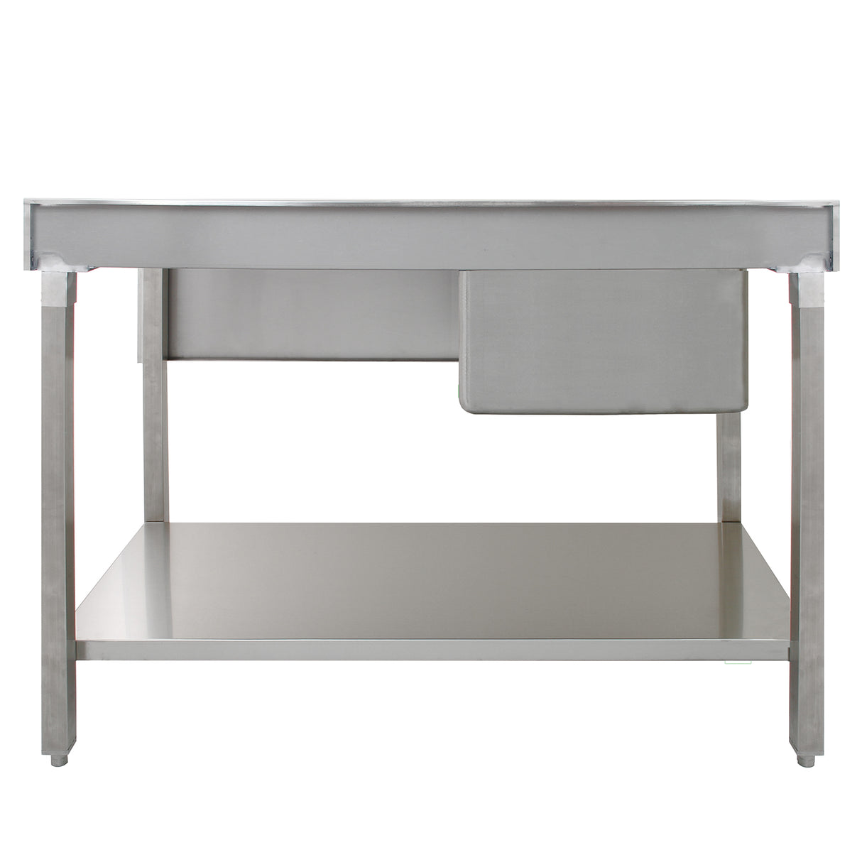 Laboratorium Spoelbak RVS Enkel 1.0 Kom Rechter Afvoer