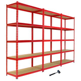 3x Z-Rax Stellingkasten - 183x90x45cm - Rood