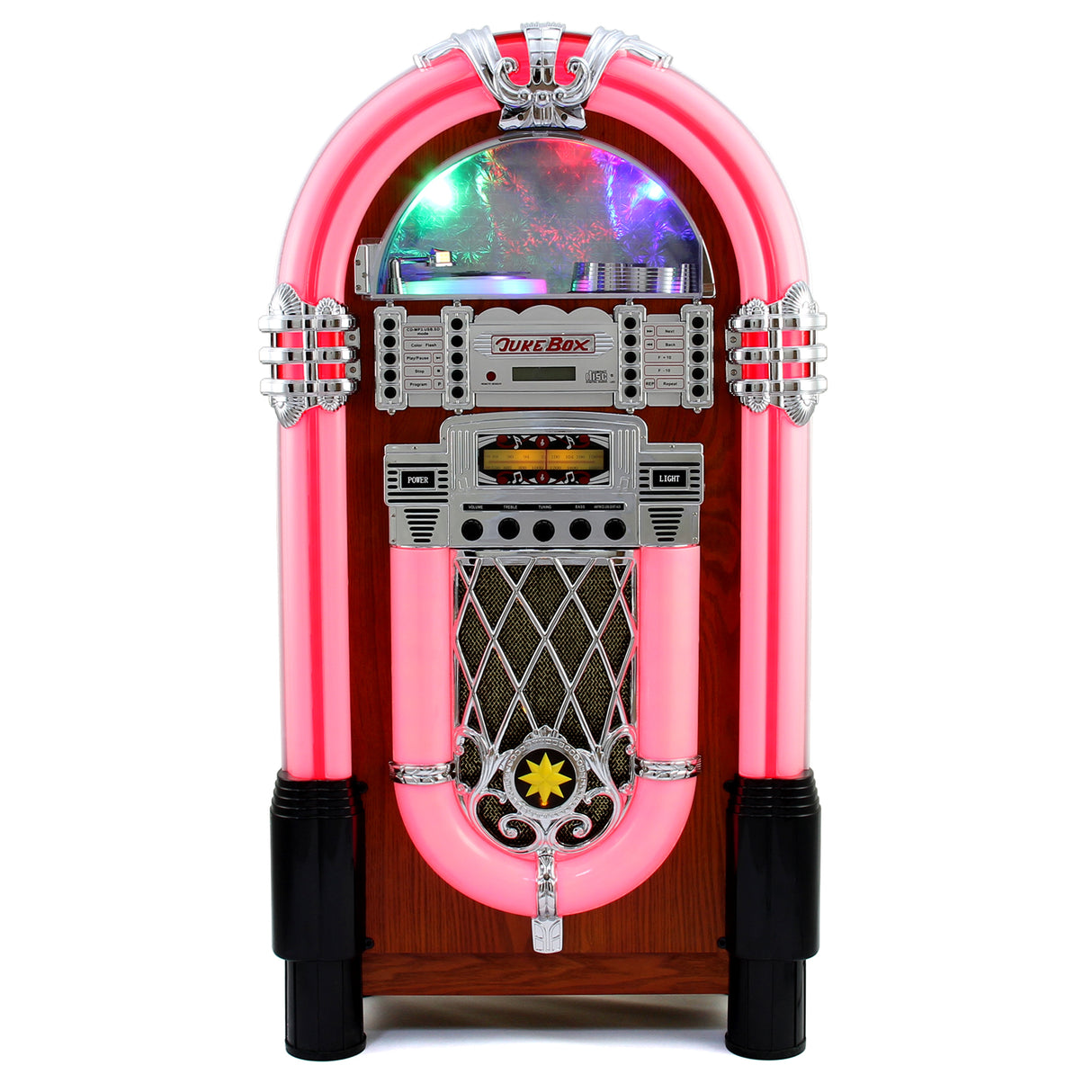 Verlichte Jukebox-Geluidssysteem in Retrostijl