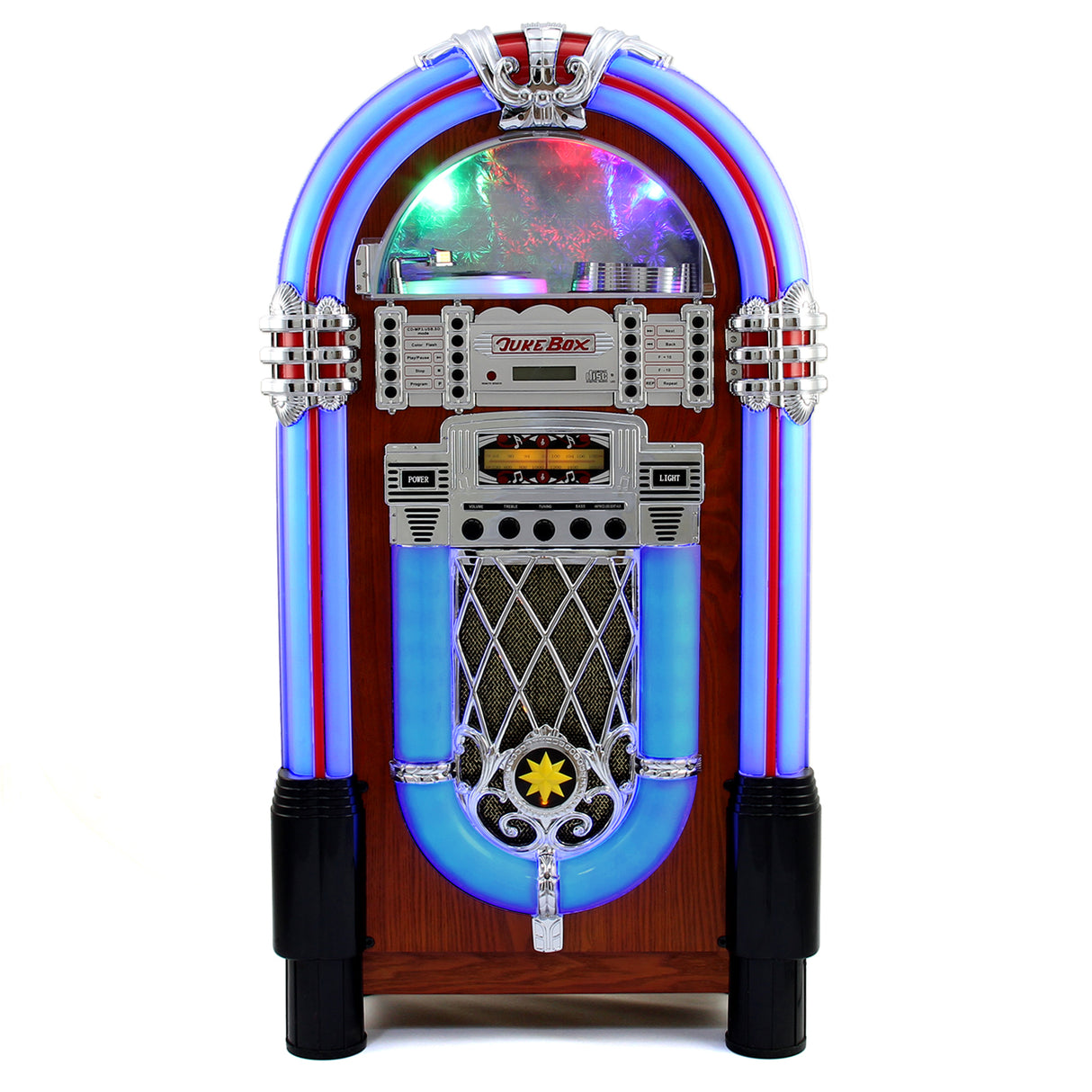 Verlichte Jukebox-Geluidssysteem in Retrostijl