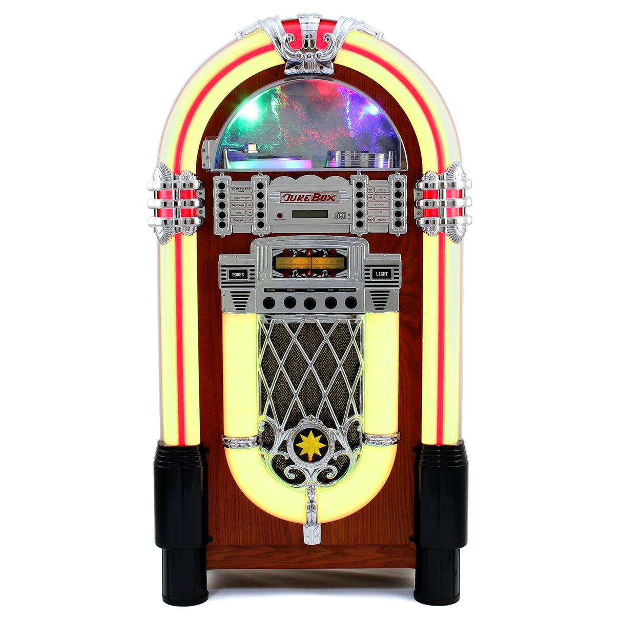 Verlichte Jukebox-Geluidssysteem in Retrostijl