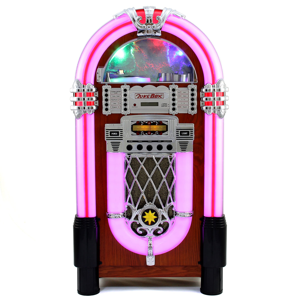 Verlichte Jukebox-Geluidssysteem in Retrostijl
