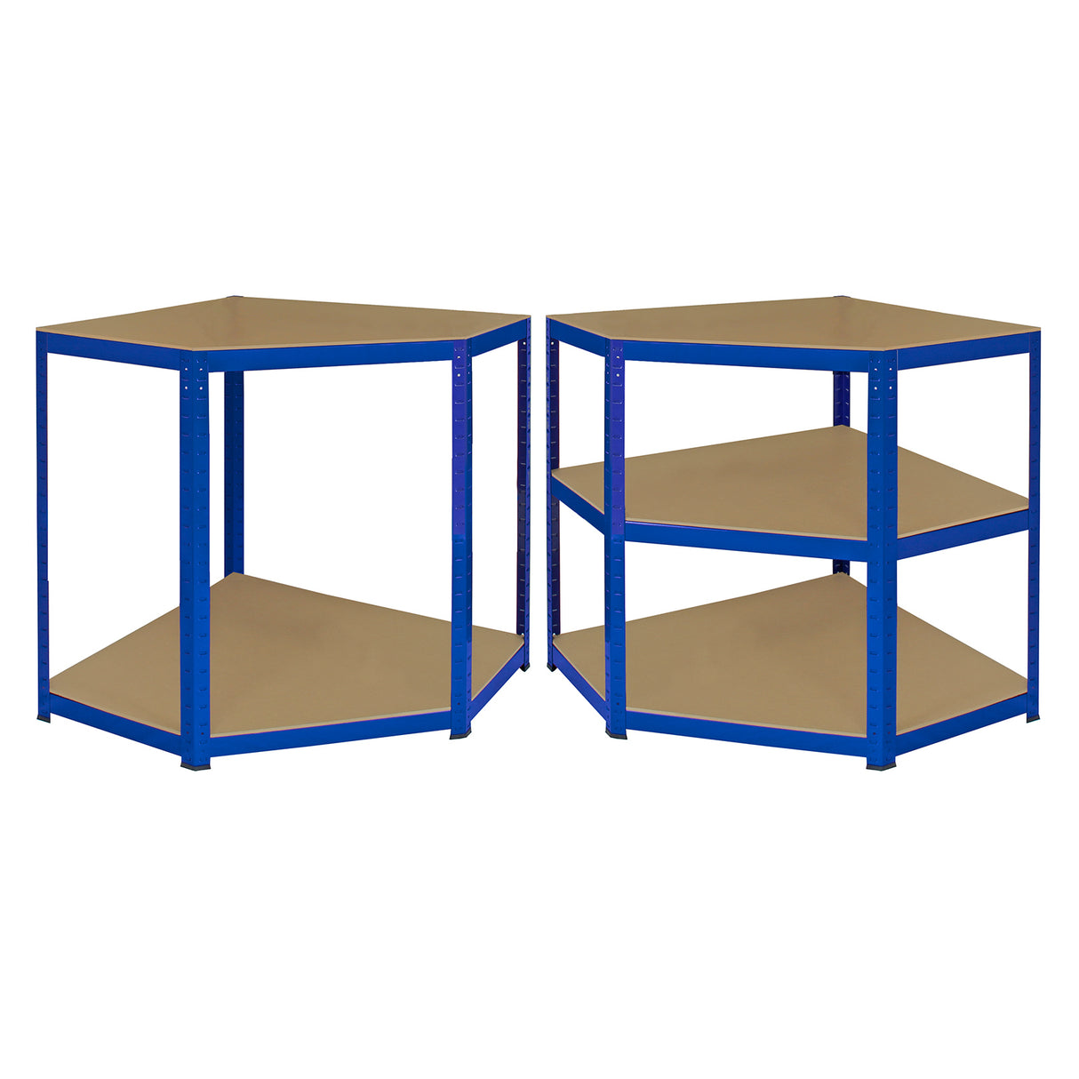 5 x T-rax Stellingkasten - 90x45x180 cm - Blauw
