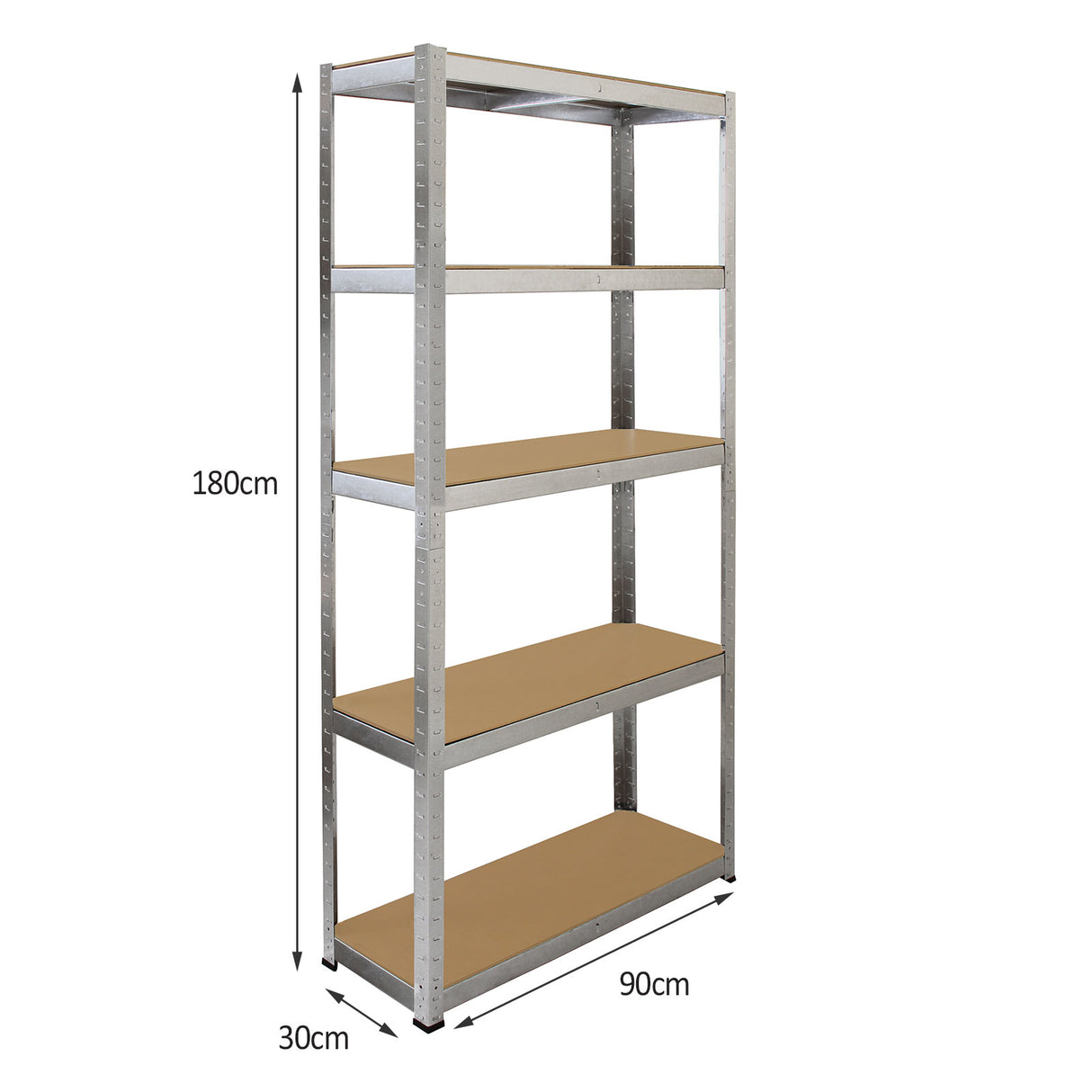 Galwix 90 cm Stellingkasten - 2 recht stellingen + 1 hoekstelling